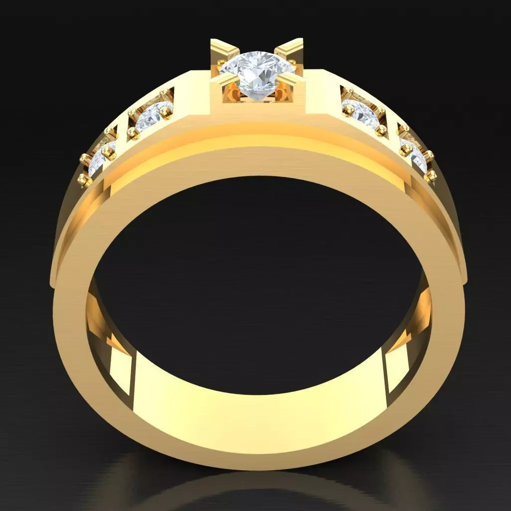 Luxury Men Rings Designs 4MR075 3D print model