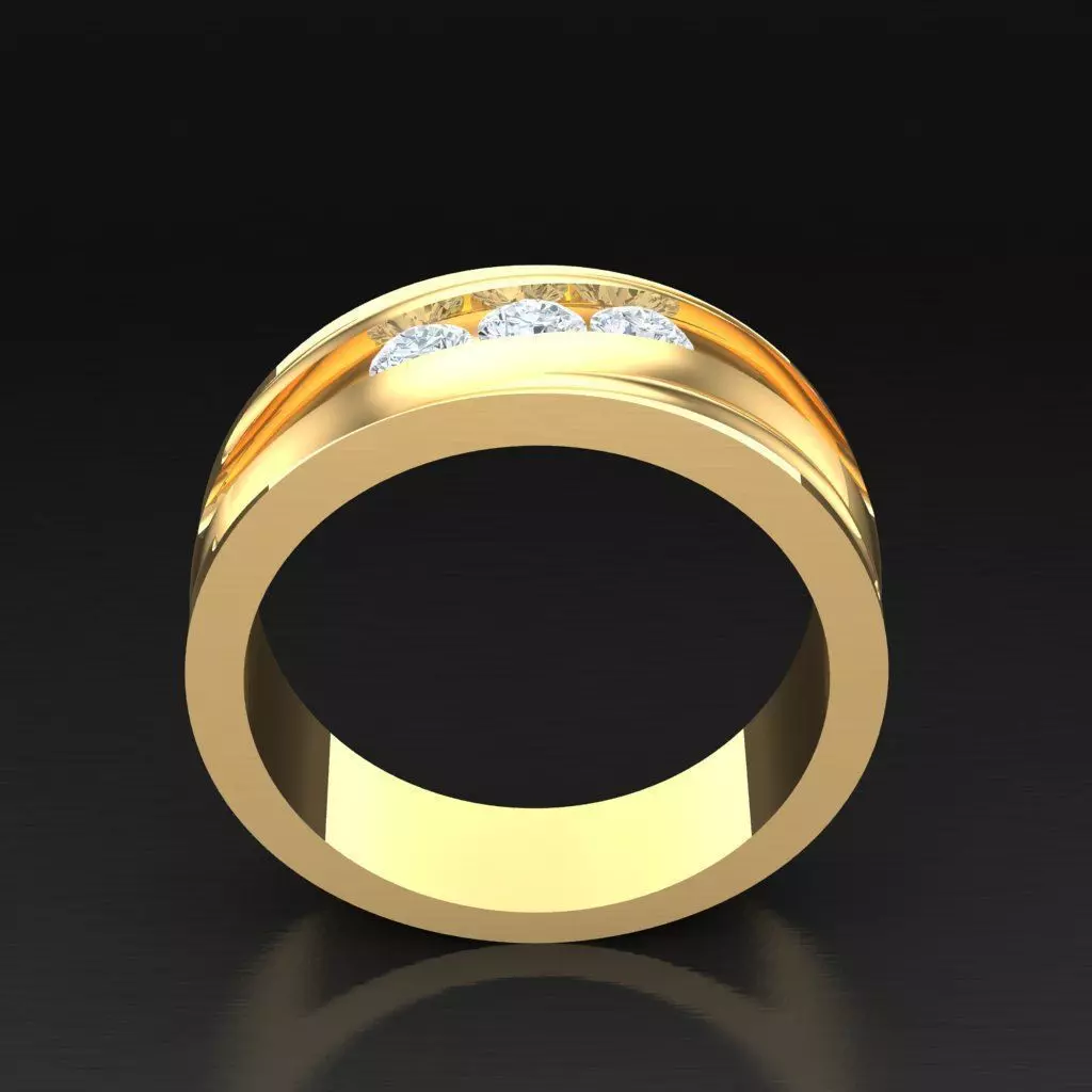 Luxury Men Rings Designs 4MR072 3D print model