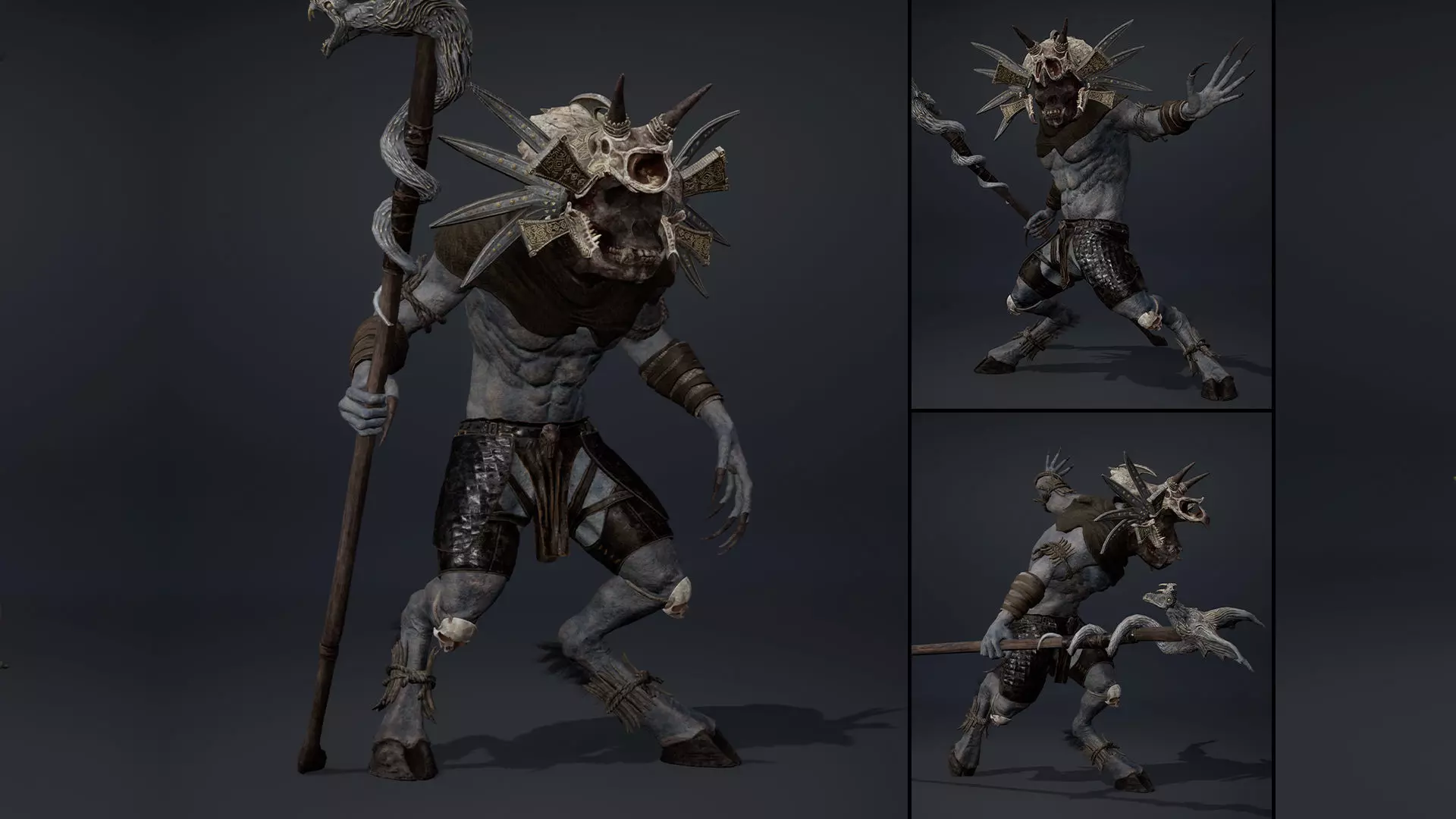 Gloom Mage Arm2 Brutal Low-poly 3D model_0