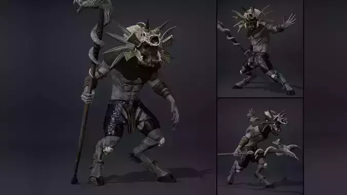 Gloom Mage Arm2 Brutal Low-poly 3D model