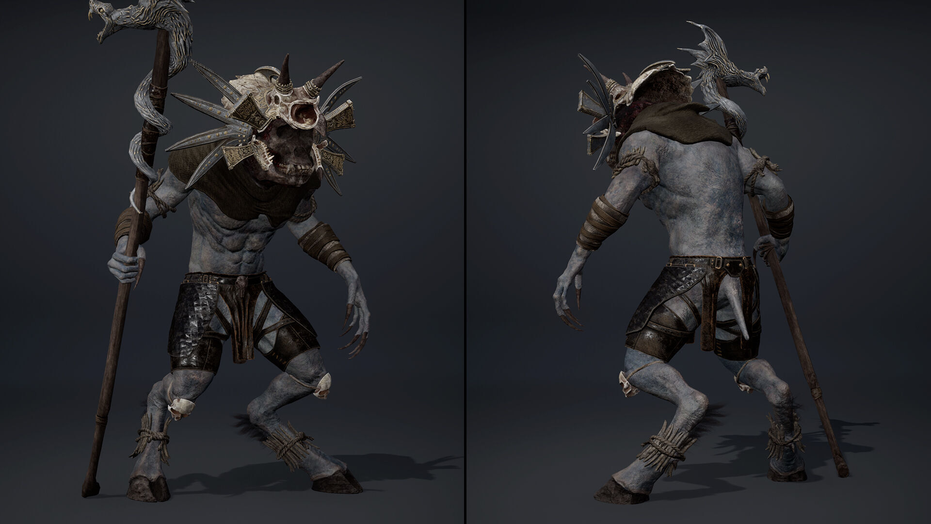 Gloom Mage Arm2 Brutal Low-poly 3D model_5