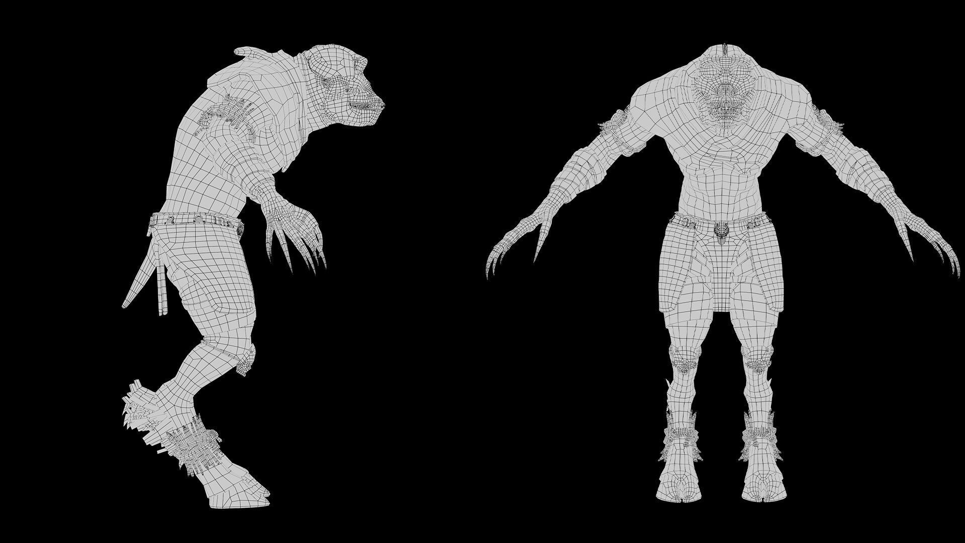 Gloom Mage Arm2 Brutal Low-poly 3D model_24