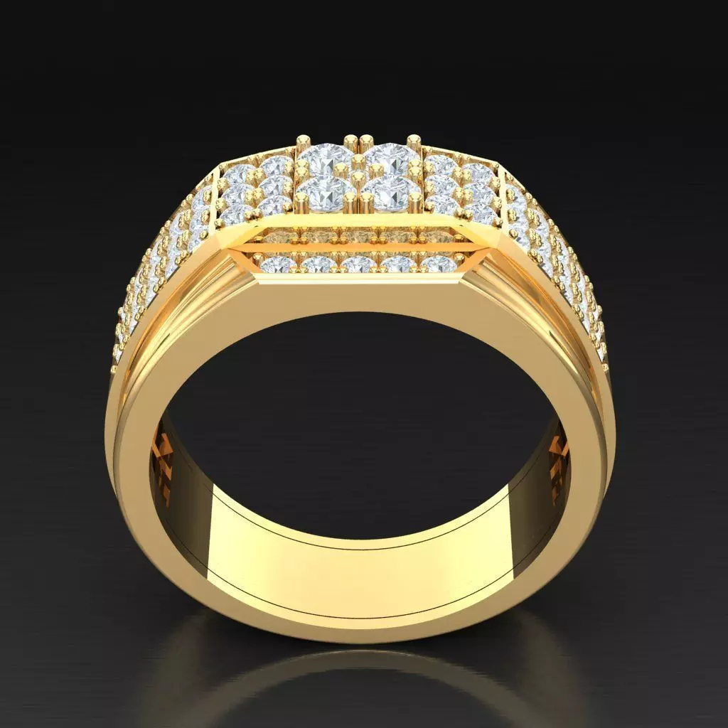 Luxury Men Rings Designs 4MR065 3D print model