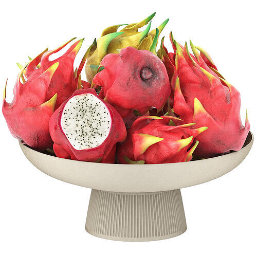 bowls of fruits collection 07 3D model 2