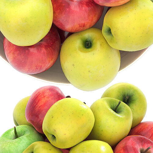 bowls of fruits collection 07 3D model 4