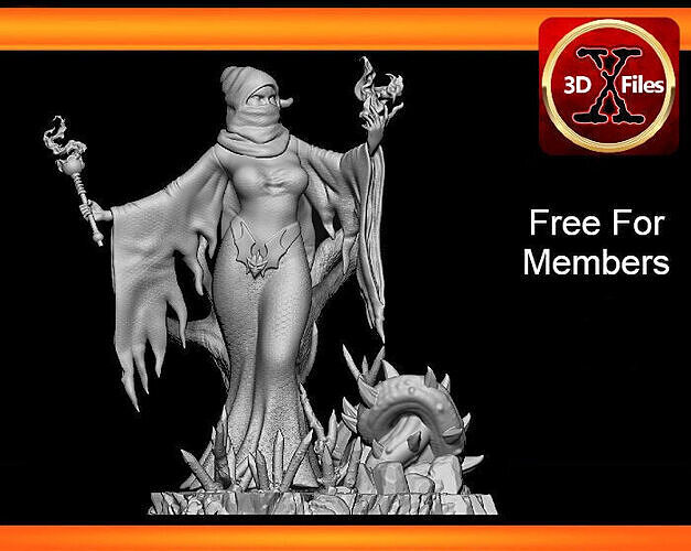 Shadow Weaver - MOTU Statue  - 3D Print Statue 3D print model