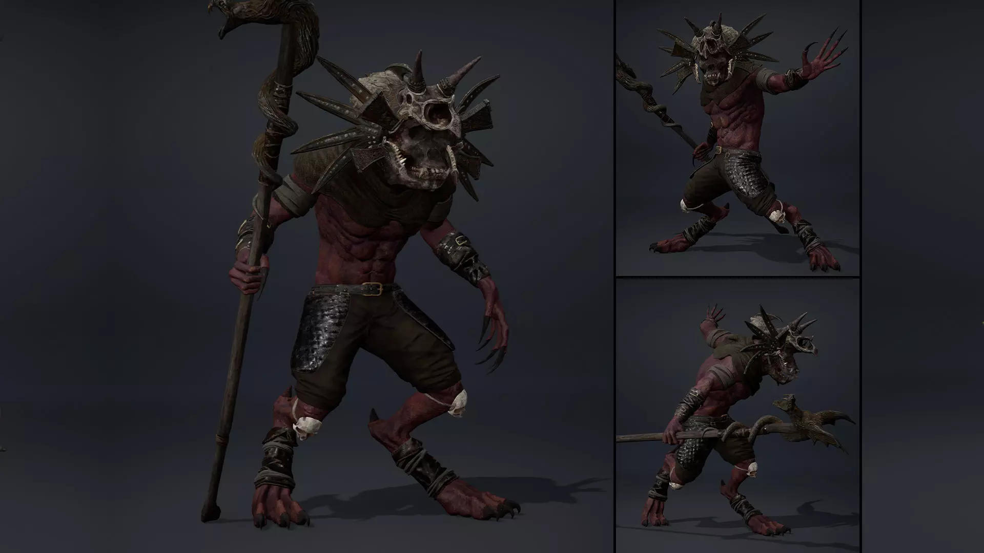 Gloom Mage Arm1 Brutal Low-poly 3D model