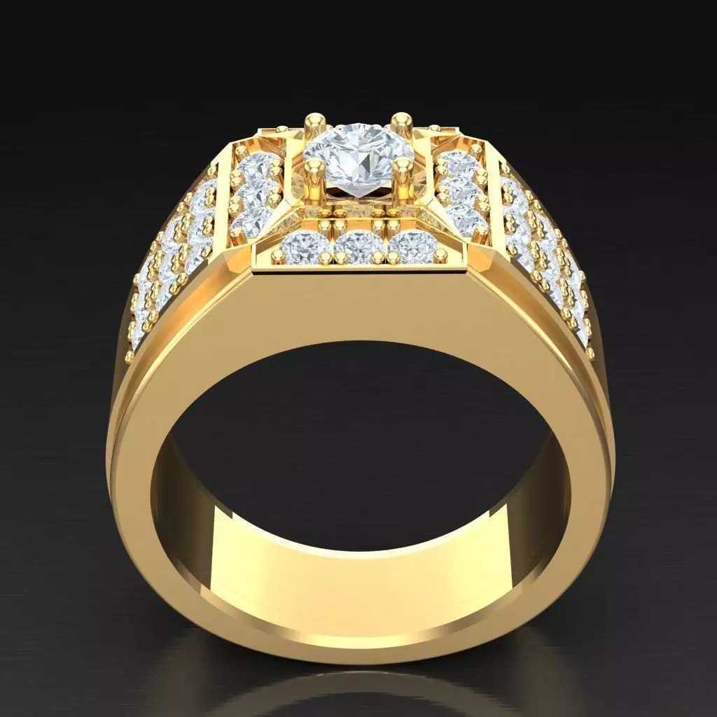 Luxury Men Rings Designs 4MR049 3D print model