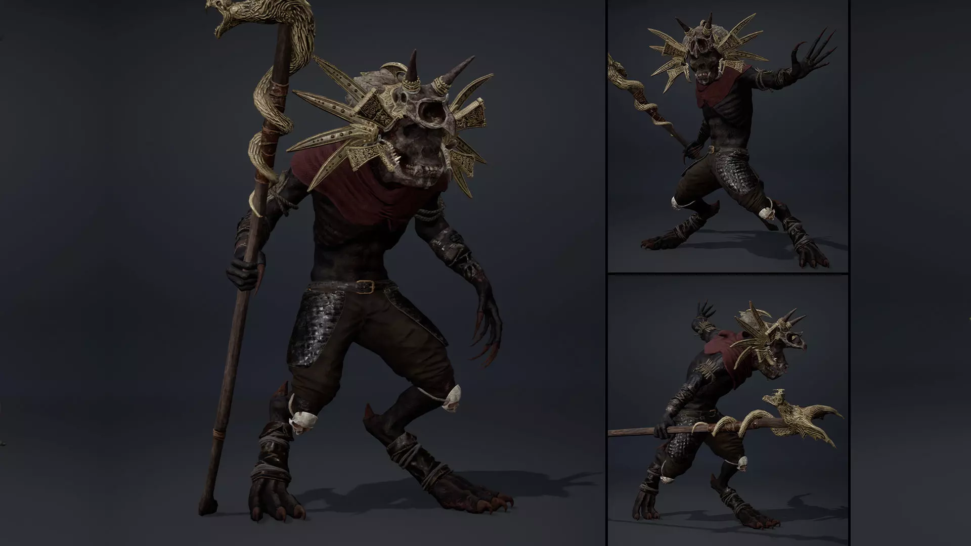 Gloom Mage Arm1 Low-poly 3D model_0