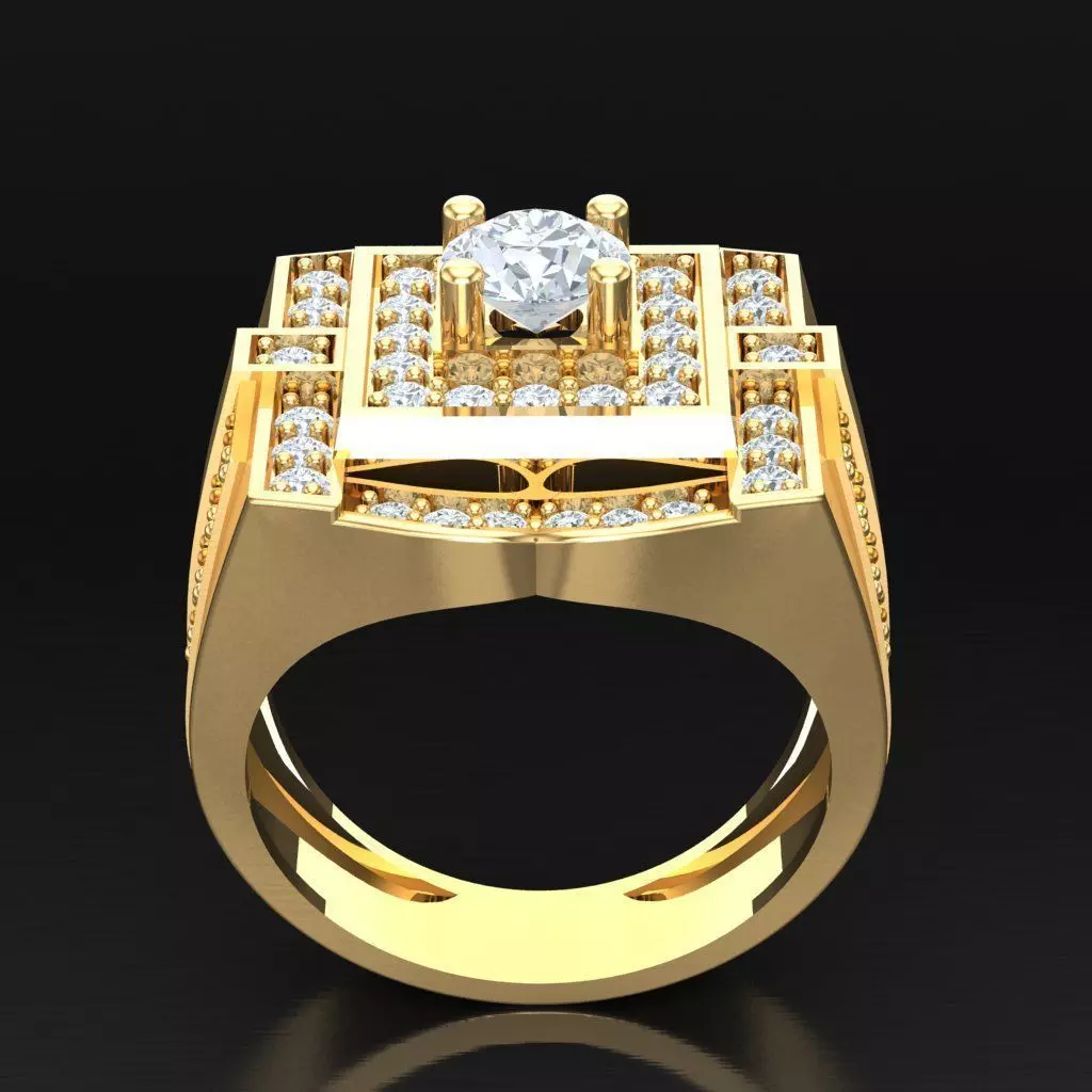 Luxury Men Rings Designs 4MR044 3D print model