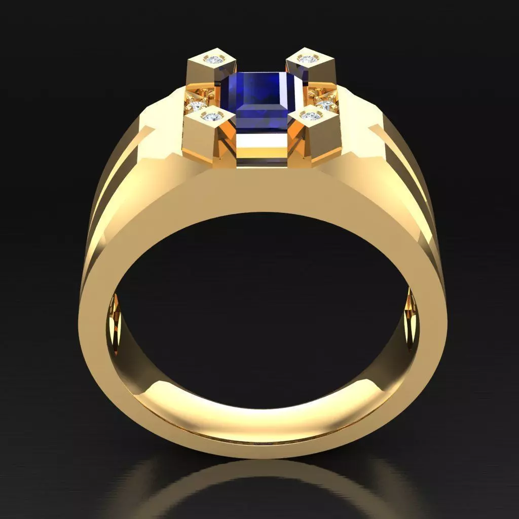 Luxury Men Rings Designs 4MR039 3D print model