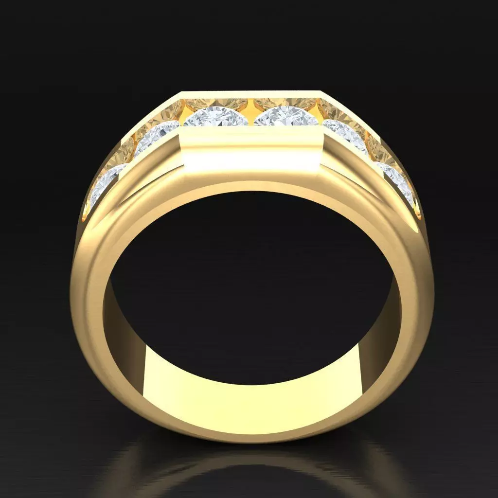 Luxury Men Rings Designs 4MR038 3D print model