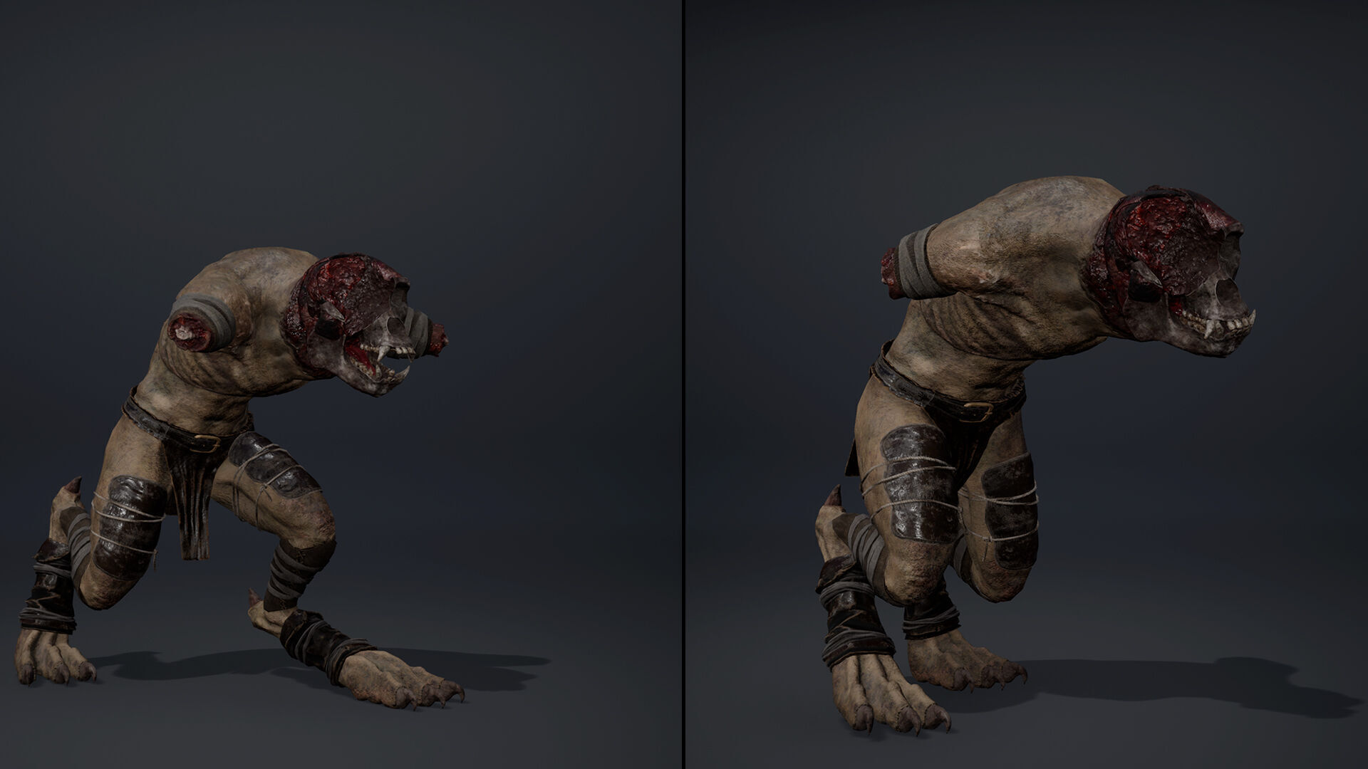 Gloomheart NoArms Low-poly 3D model_10