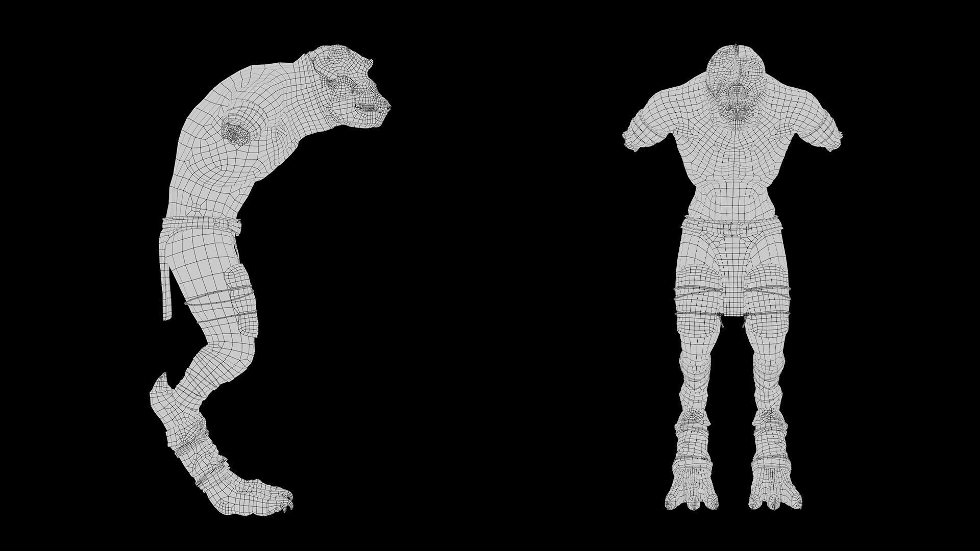 Gloomheart NoArms Low-poly 3D model_14