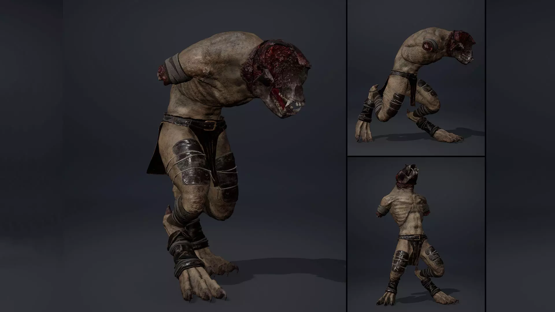 Gloomheart NoArms Low-poly 3D model_0