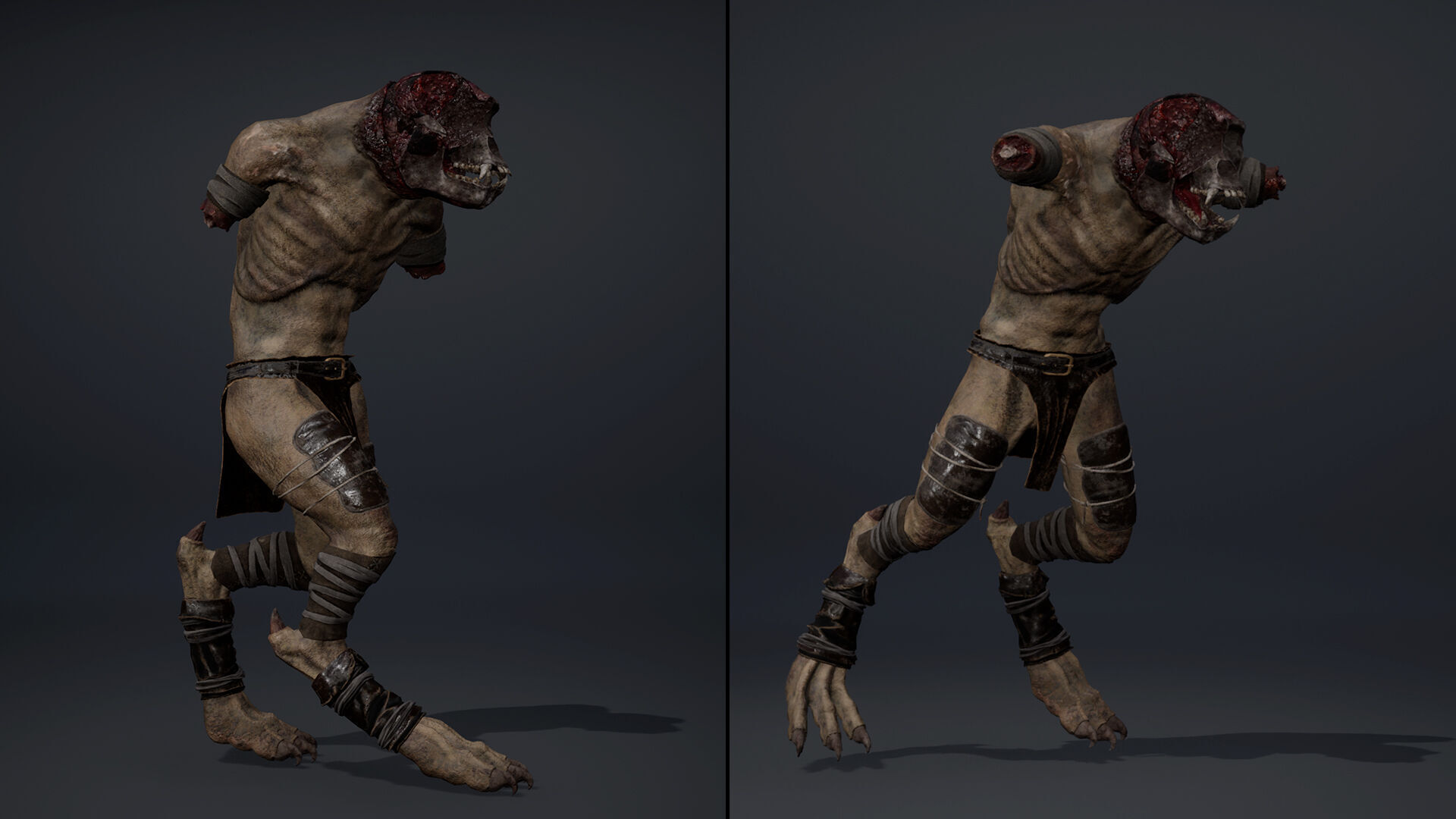 Gloomheart NoArms Low-poly 3D model_11