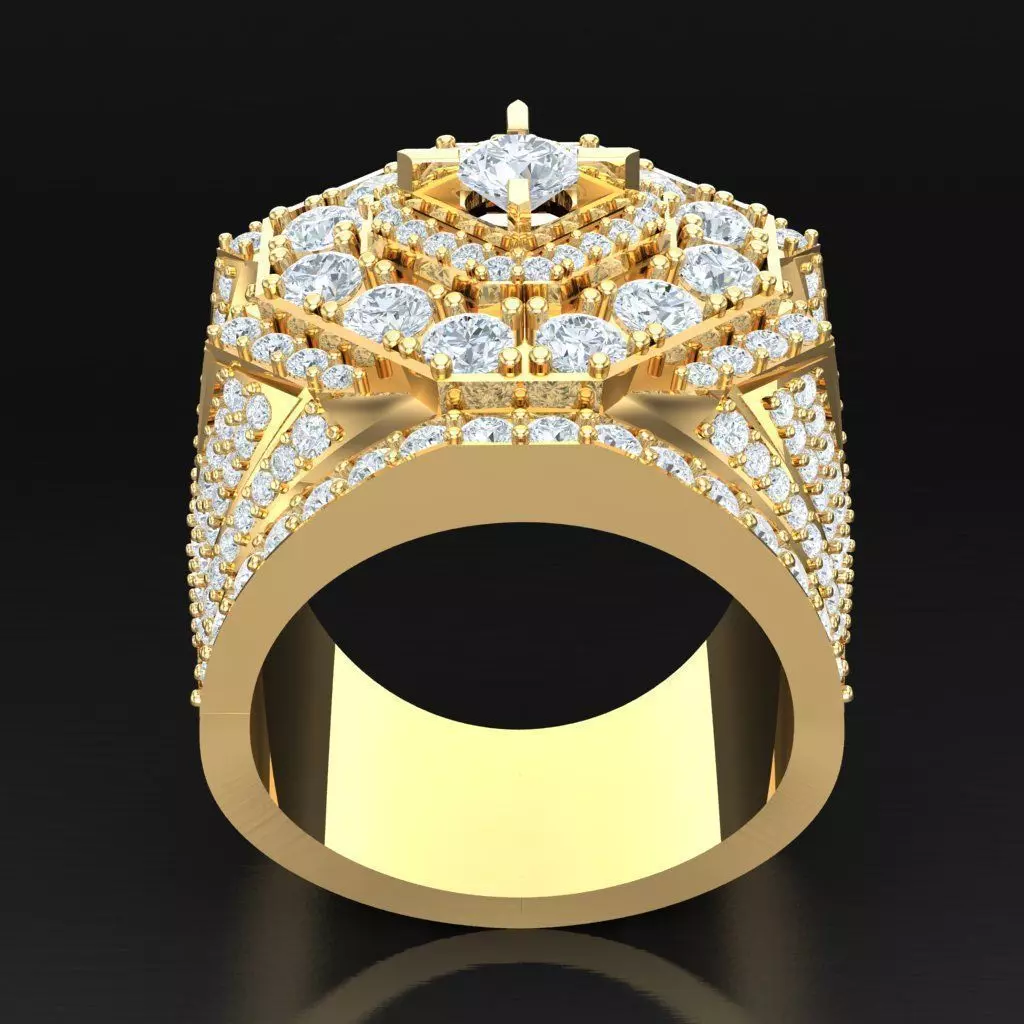 Luxury Men Rings Designs 4MR037 3D print model