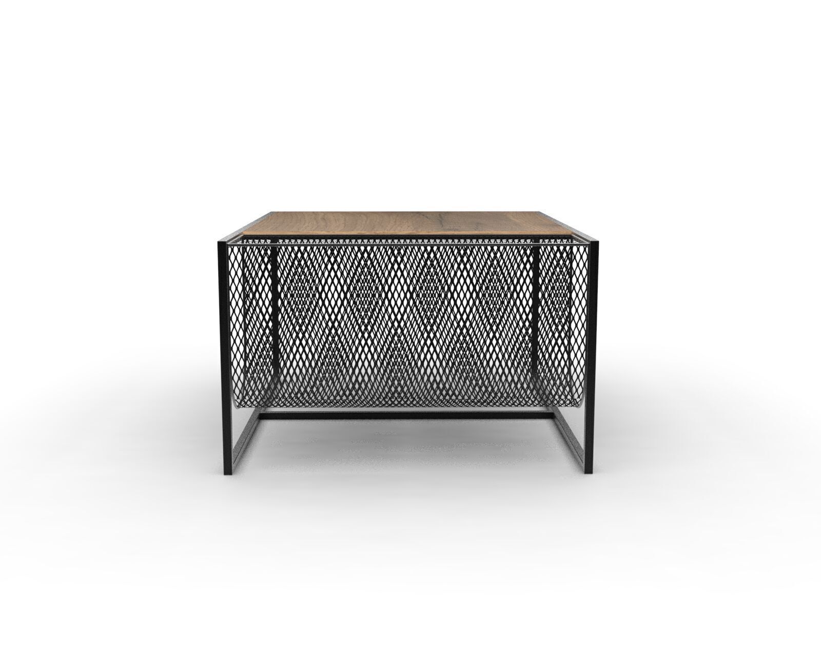 Industrial Minimalist Coffee Table 3D model_4