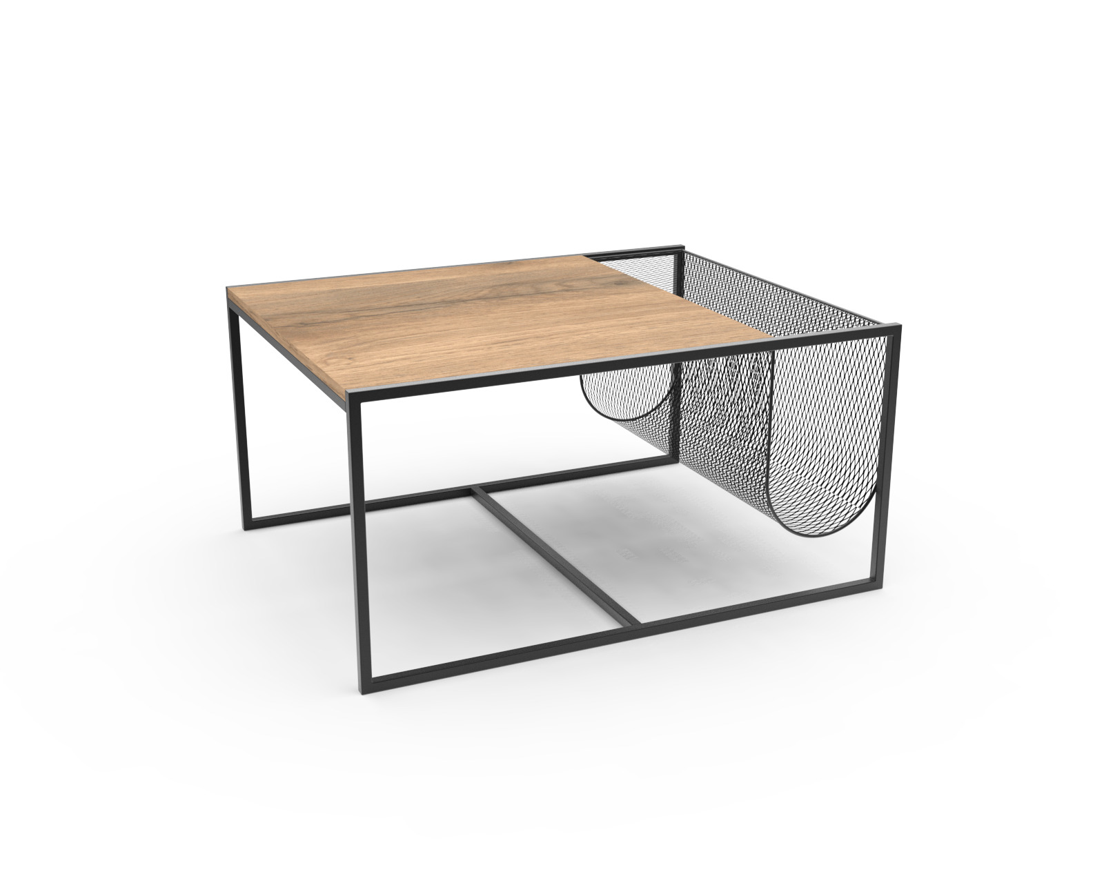Industrial Minimalist Coffee Table 3D model_7
