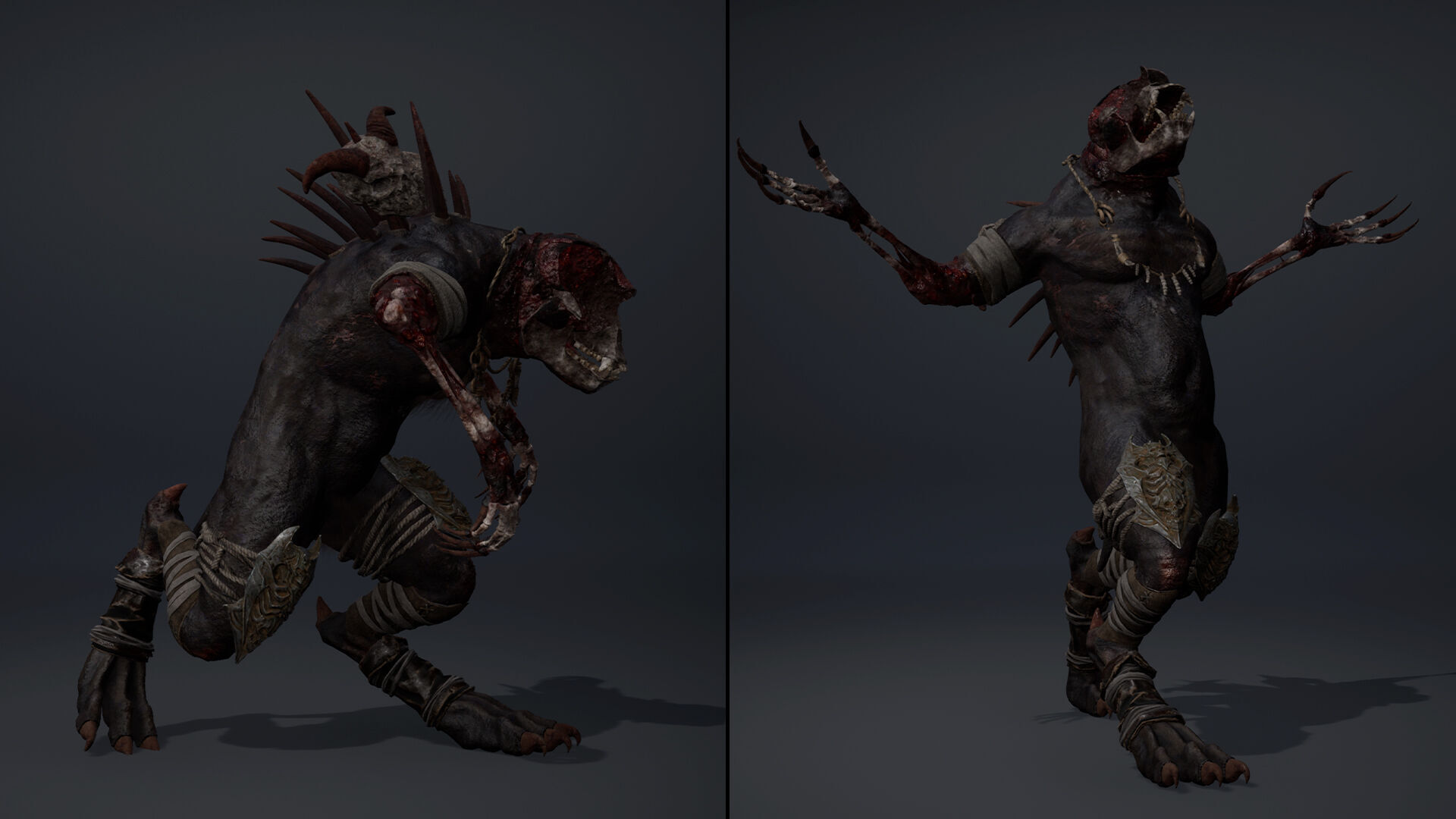 Gloomheart Damaged Brutal Low-poly 3D model_14