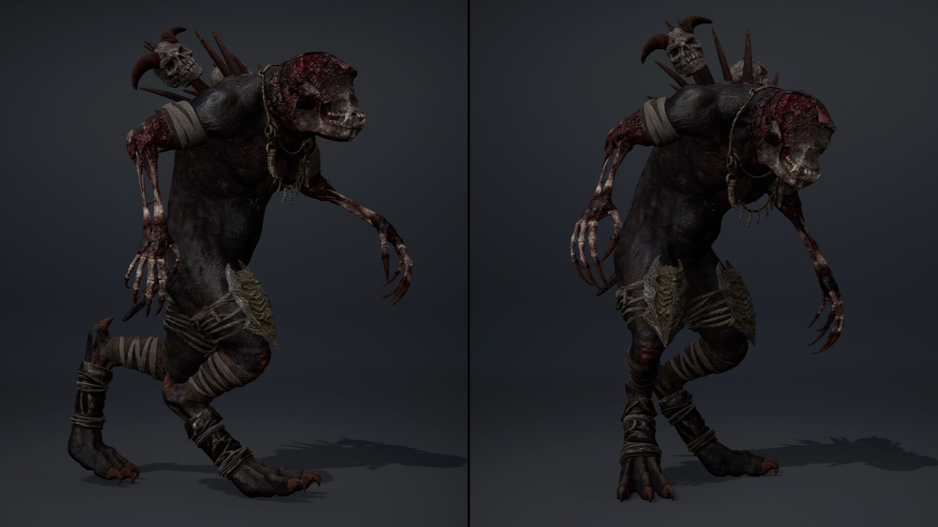 Gloomheart Damaged Brutal Low-poly 3D model_12