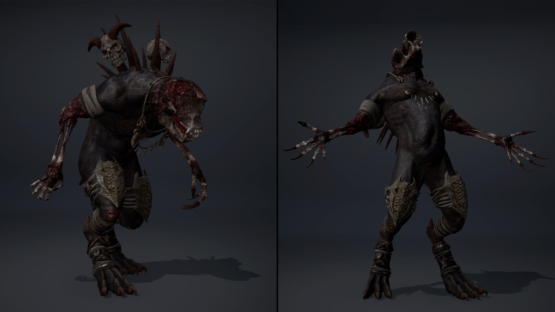 Gloomheart Damaged Brutal Low-poly 3D model_11