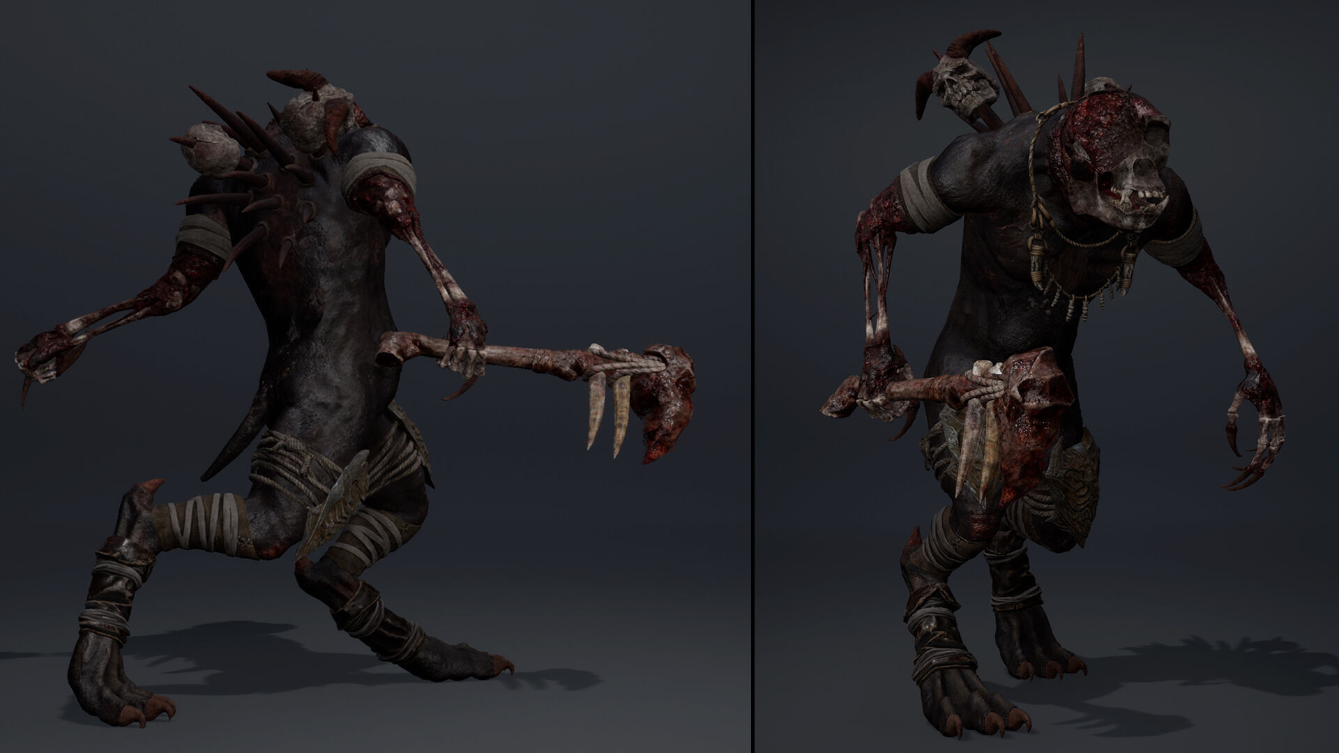 Gloomheart Damaged Brutal Low-poly 3D model_17