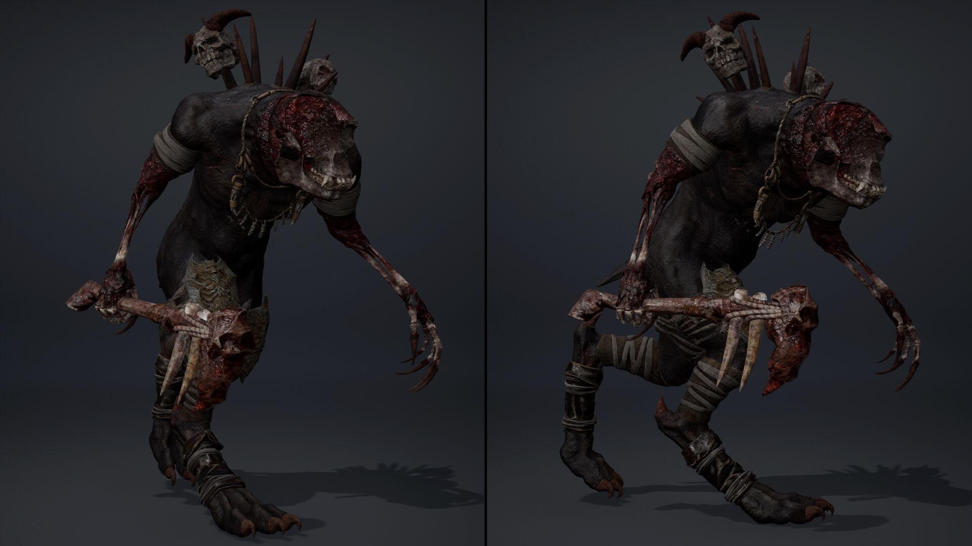 Gloomheart Damaged Brutal Low-poly 3D model_19