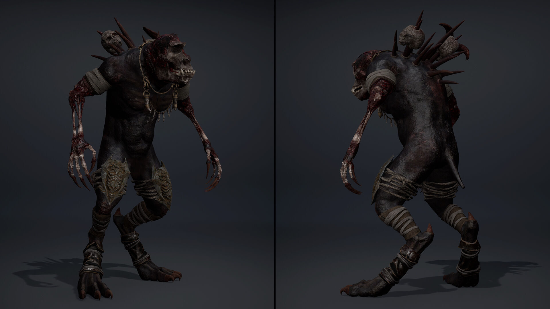 Gloomheart Damaged Brutal Low-poly 3D model_23