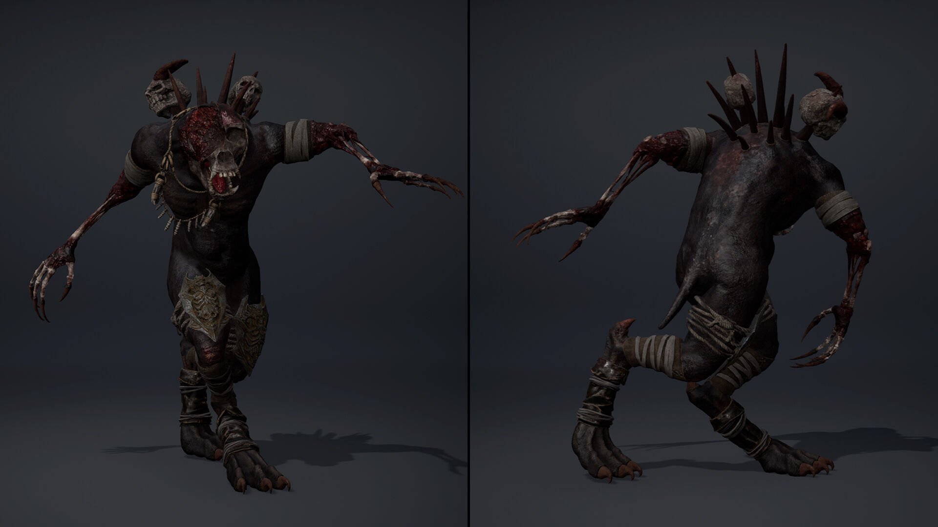 Gloomheart Damaged Brutal Low-poly 3D model_25