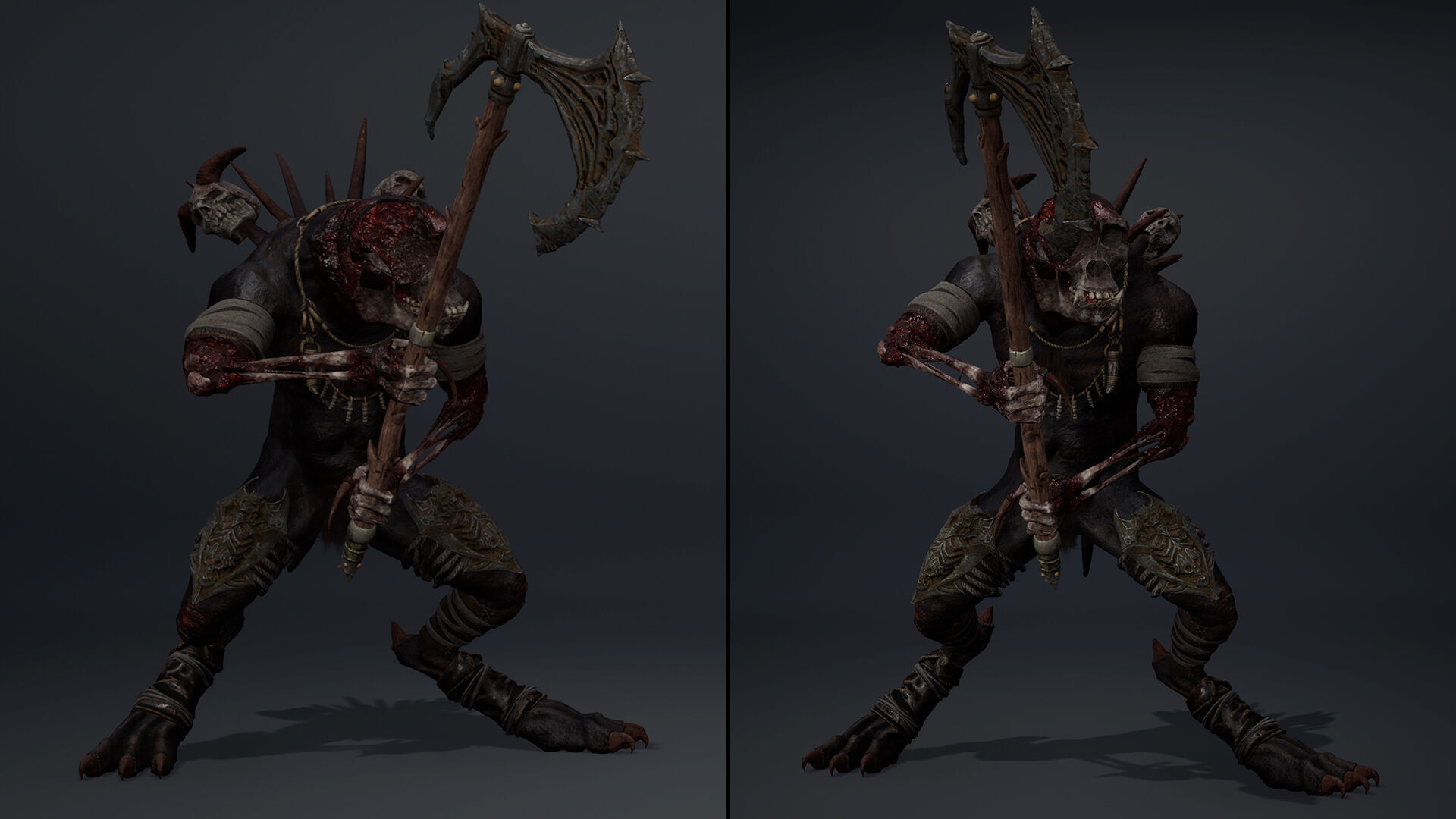 Gloomheart Damaged Brutal Low-poly 3D model_10