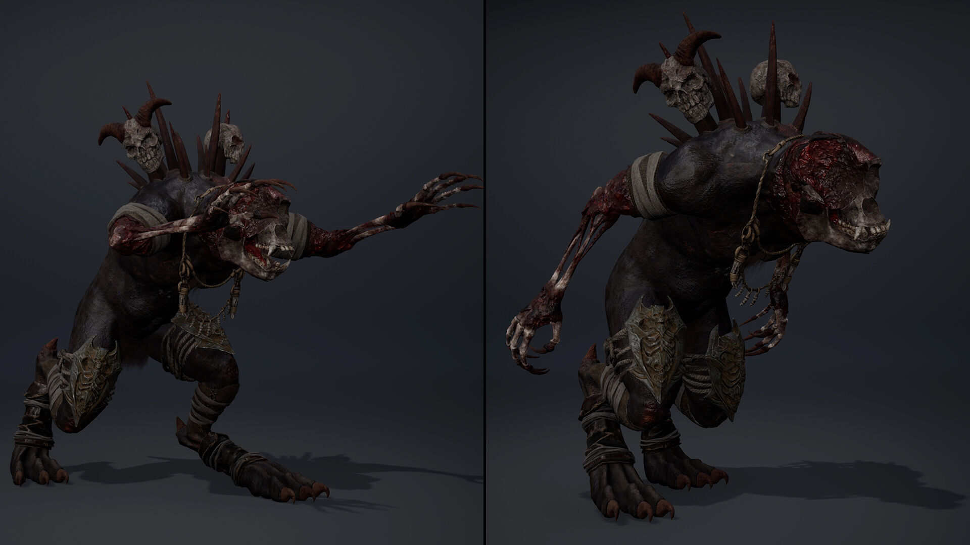 Gloomheart Damaged Brutal Low-poly 3D model_15