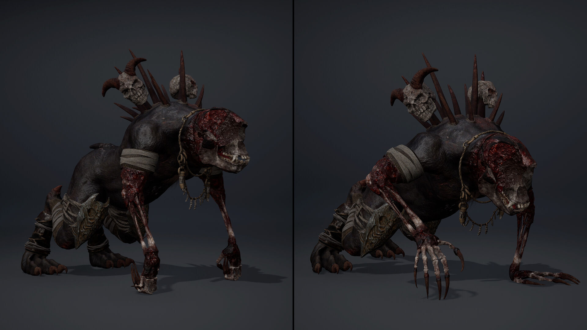 Gloomheart Damaged Brutal Low-poly 3D model_9