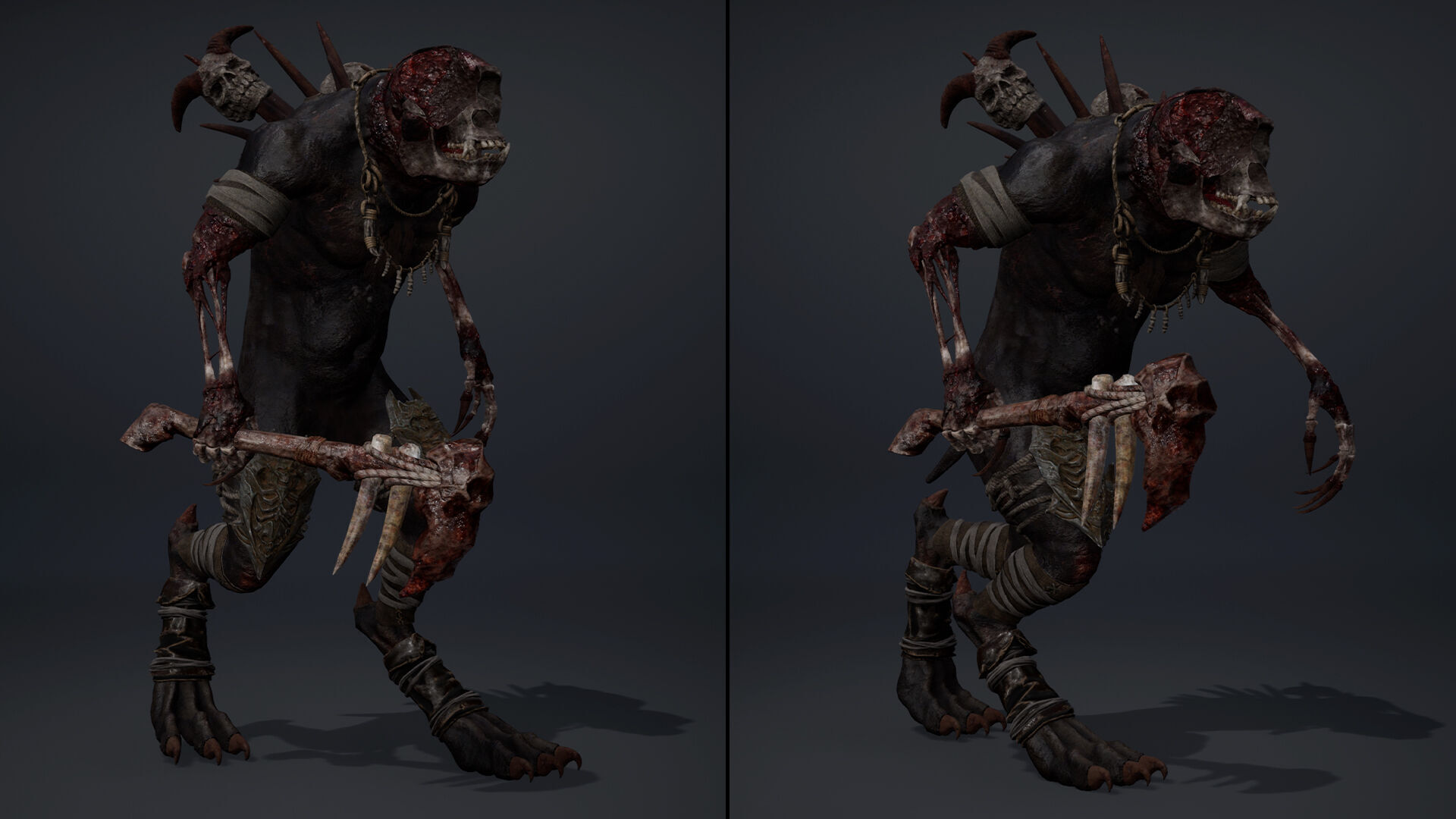 Gloomheart Damaged Brutal Low-poly 3D model_20