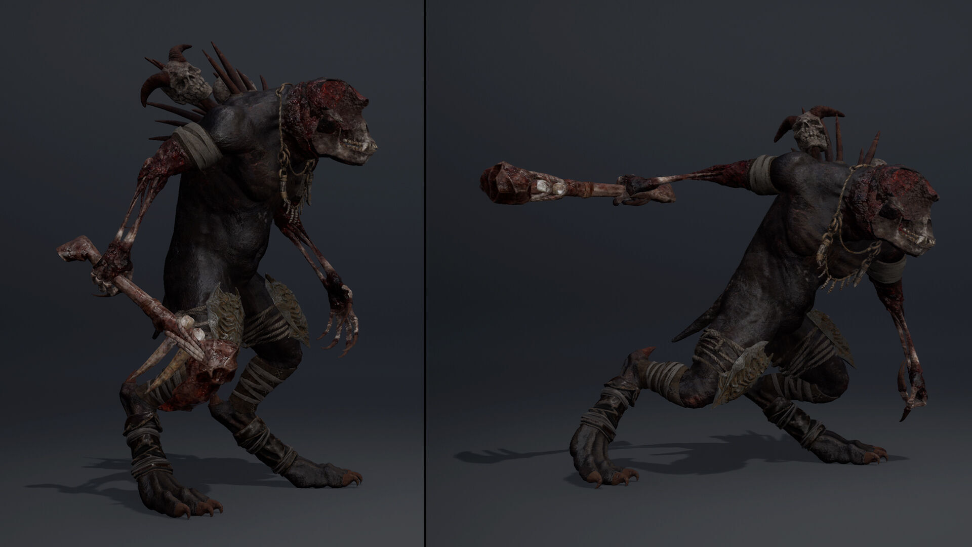 Gloomheart Damaged Brutal Low-poly 3D model_21