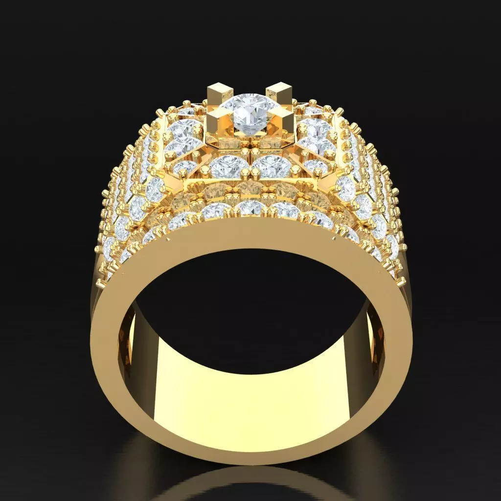 Luxury Men Rings Designs 4MR034 3D print model