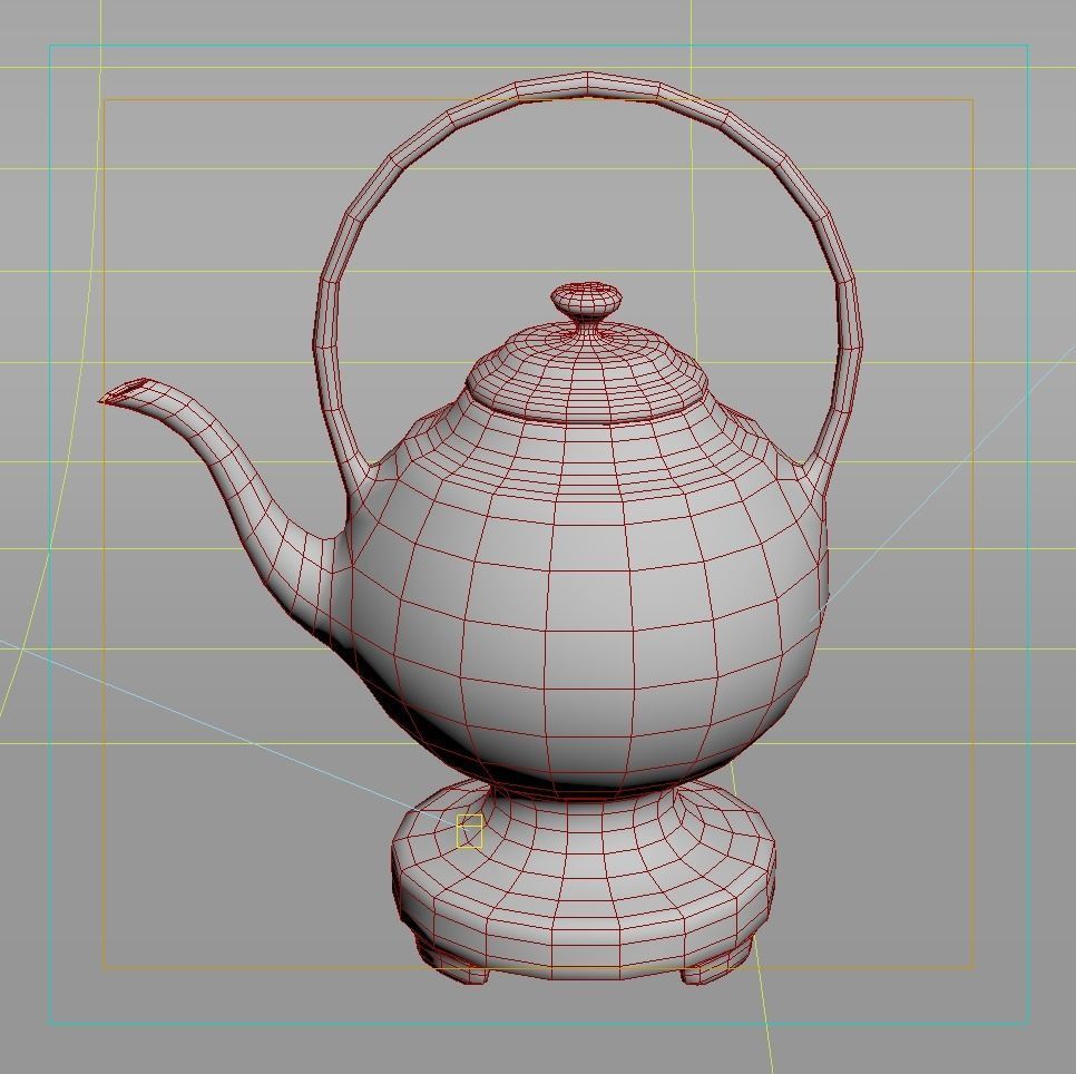 Ornamented Teapot 3D model_3