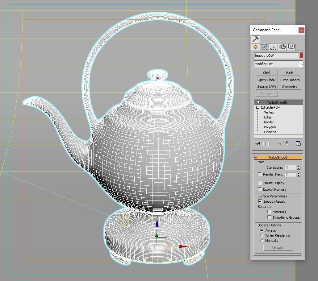 Ornamented Teapot 3D model_4