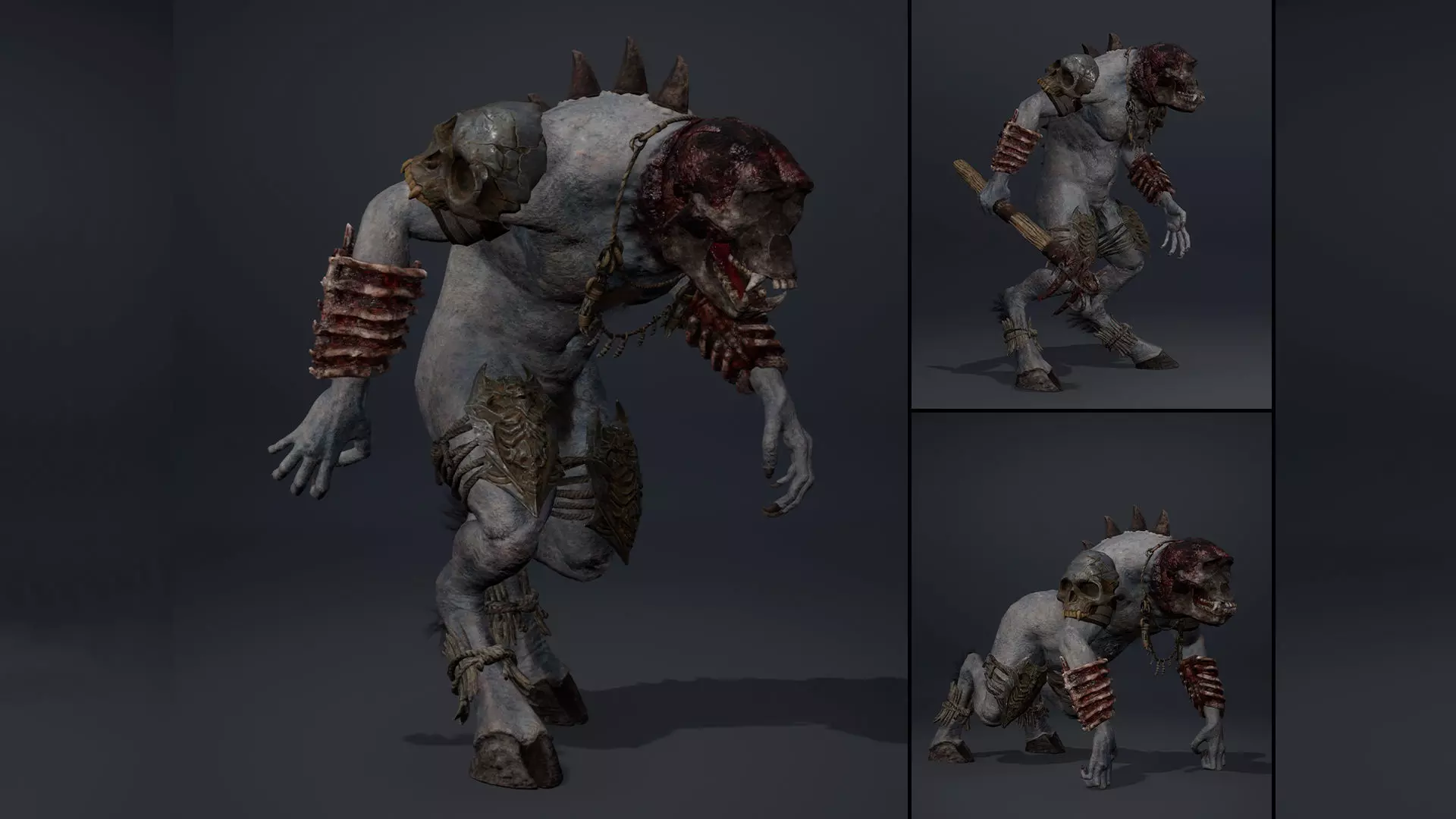 Gloomheart Fatty Brutal Low-poly 3D model