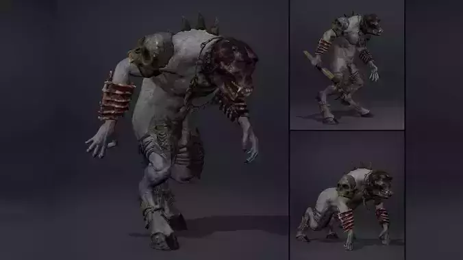 Gloomheart Fatty Brutal Low-poly 3D model