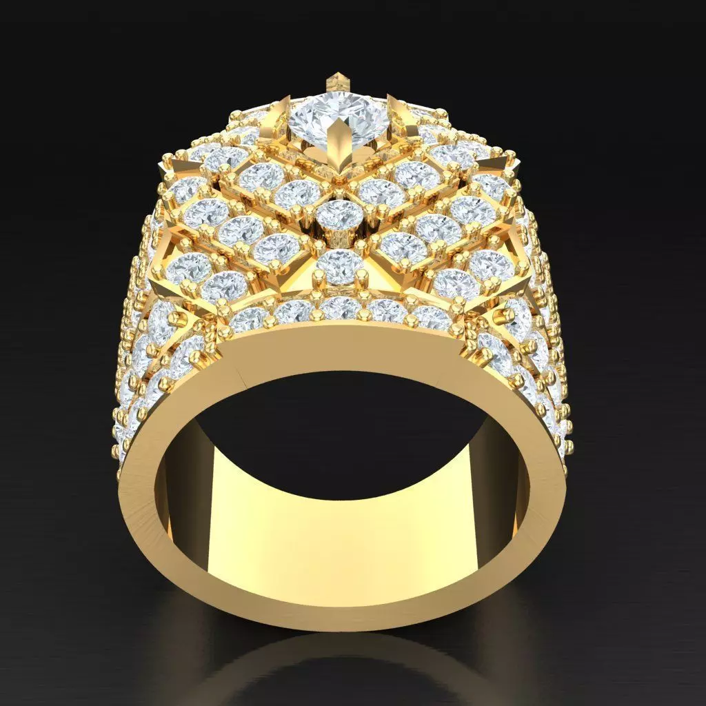 Luxury Men Rings Designs 4MR024 3D print model