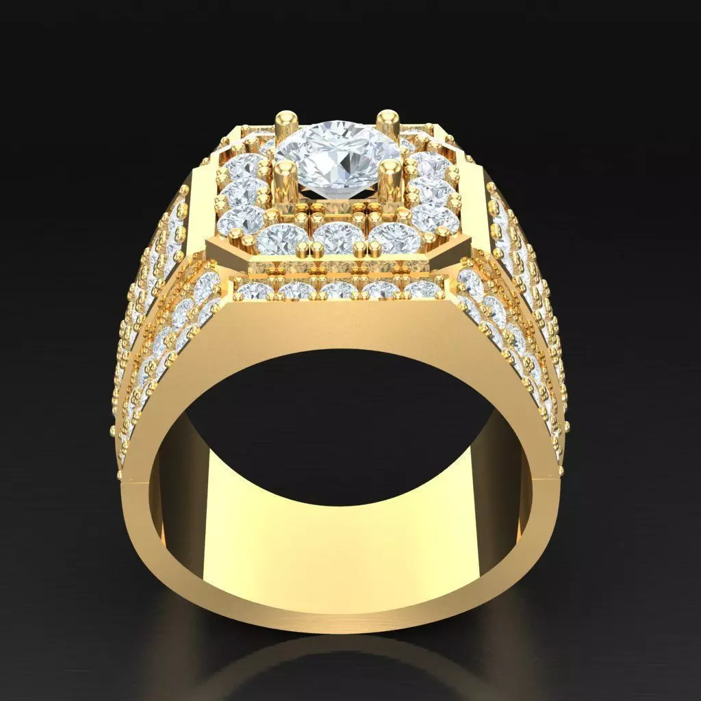 Luxury Men Rings Designs 4MR023 3D print model