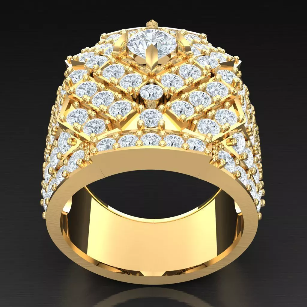 Luxury Men Rings Designs 4MR019 3D print model