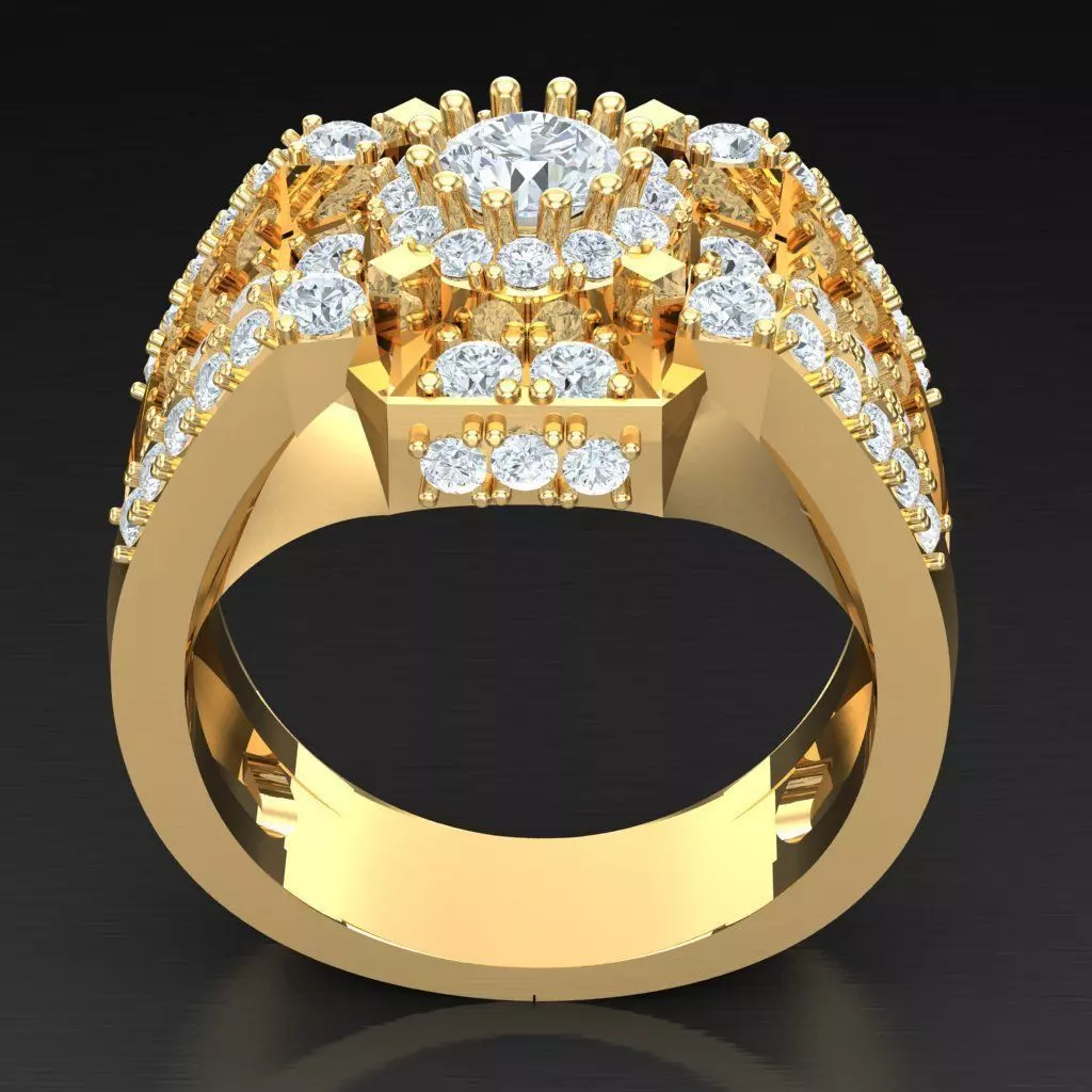 Luxury Men Rings Designs 4MR017 3D print model