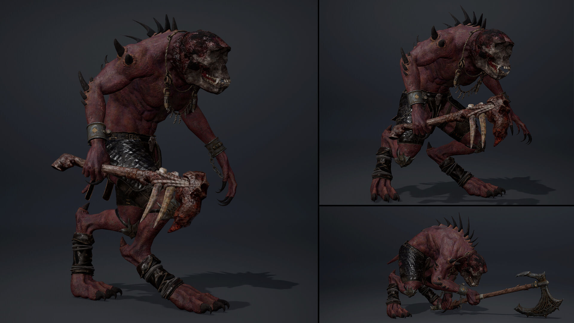 Gloomheart Spicky Brutal Low-poly 3D model_7