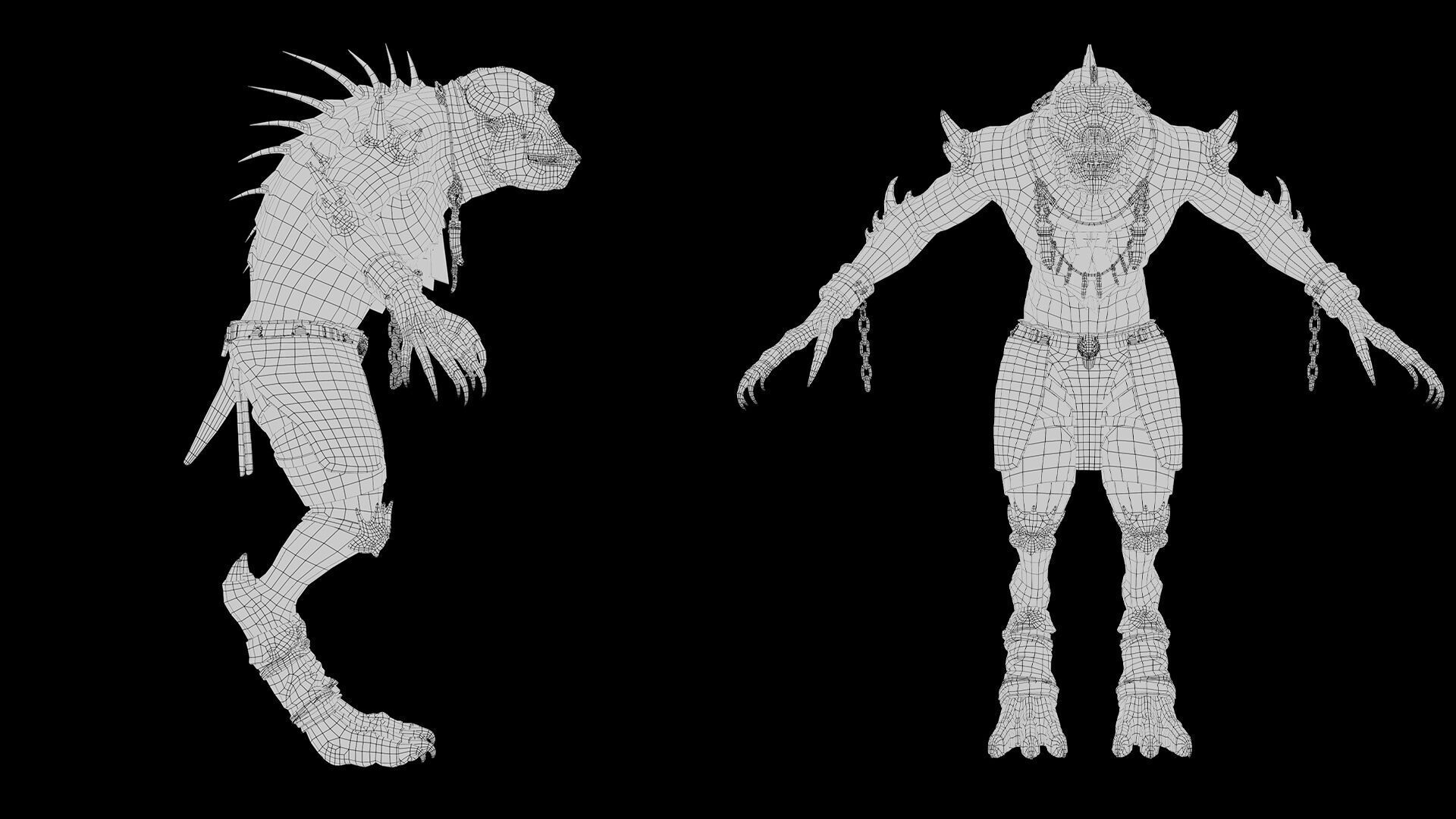 Gloomheart Spicky Brutal Low-poly 3D model_26