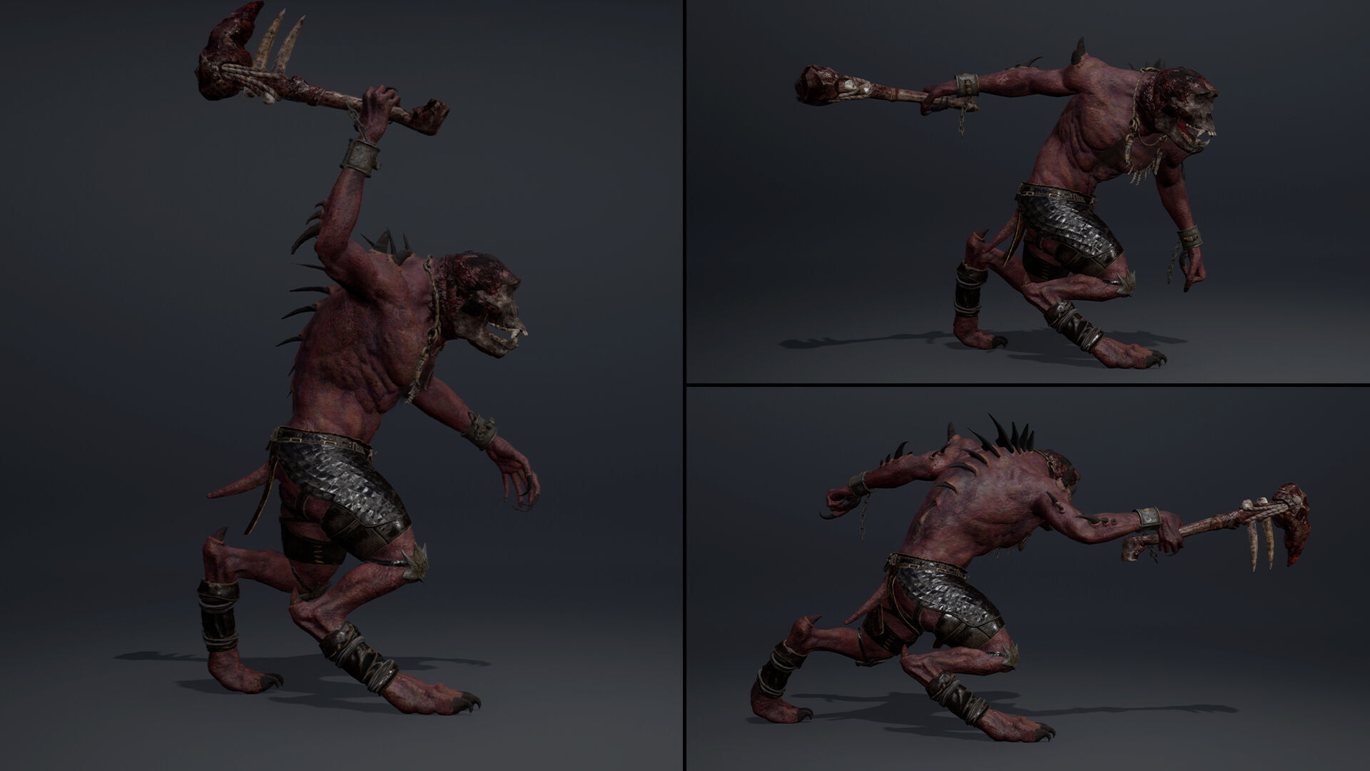 Gloomheart Spicky Brutal Low-poly 3D model_6