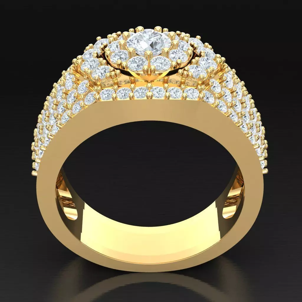 Luxury Men Rings Designs 4MR013 3D print model