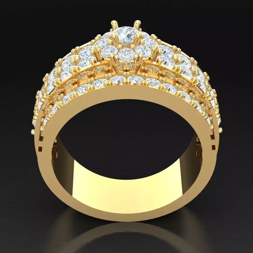 Luxury Men Rings Designs 4MR011 3D print model