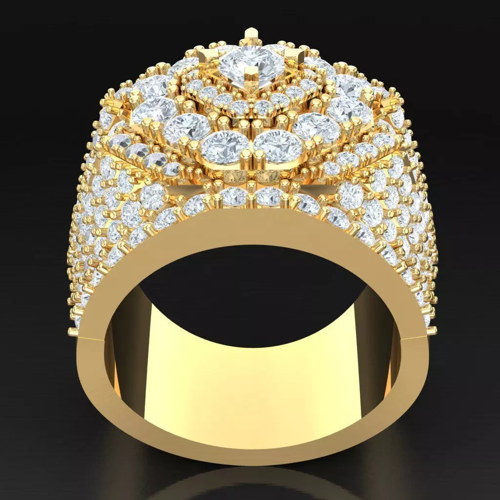 Luxury Men Rings Designs 4MR006 3D print model